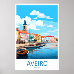 Aveiro Poster Vintage Park Travel National Ski