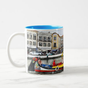 Aveiro- The Real Portugal  Two-Tone Coffee Mug