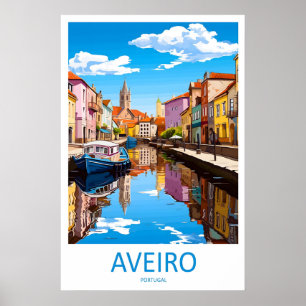 Aveiro Vintage Travel Poster Ski National Park