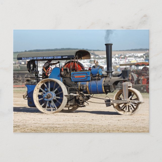 Aveling & Porter 10-tonne Roller 'Moby Dick' Postcard (Front)