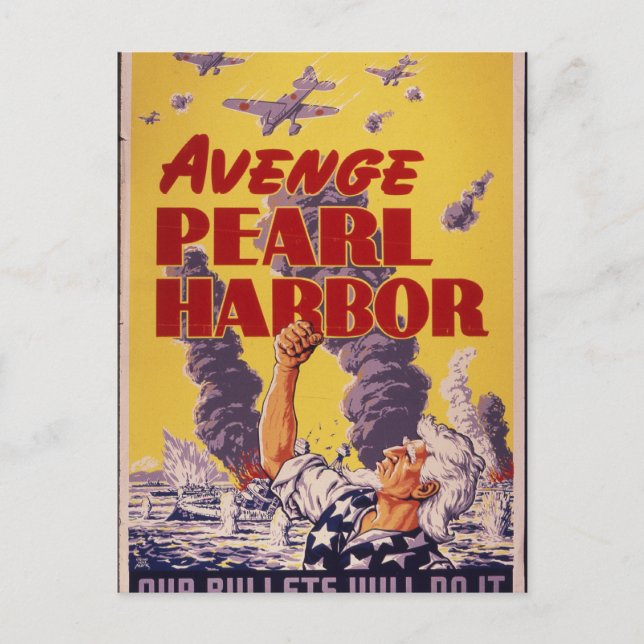 Avenge Pearl Harbour Postcard (Front)