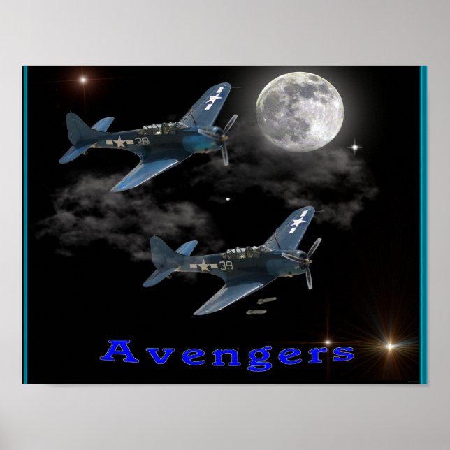 Avengers Dive Bombing Poster (Front)
