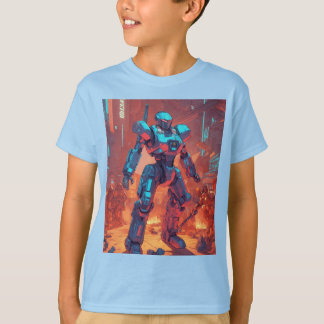 Avengers in a dense urban environment t-shirt kid