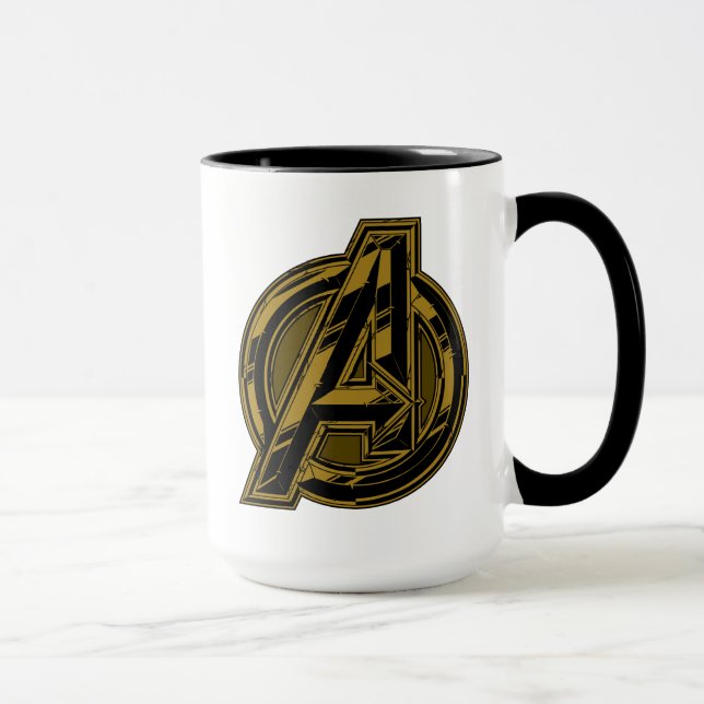Avengers: Infinity War | Chipped Avengers Icon Mug (Right)