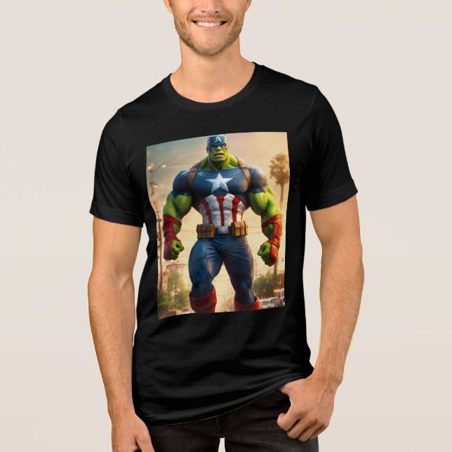 Avengers vs Mutants Urban Showdown T-Shirt Tri-Blend Shirt (Front)