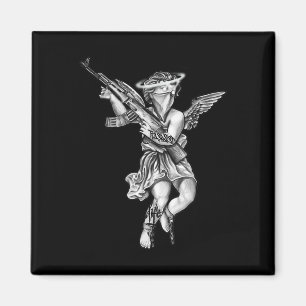 Avenging Angel Sinner Chicano Tattoo  Magnet