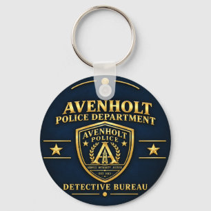 Avenholt Police Detective Bureau Keychain