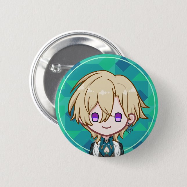Aventurine 6 Cm Round Badge (Front & Back)