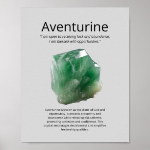 Aventurine Crystal Meaning Poster
