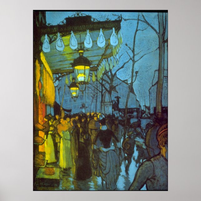 Avenue De Clichy by Louis Anquetin Poster (Front)