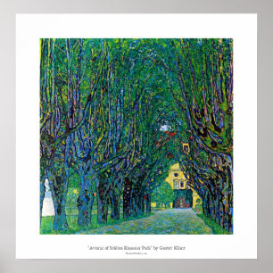 Avenue in schloss kammer park art by Gustav Klimt Poster