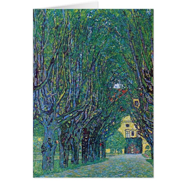 Avenue In Schloss Kammer Park by Gustav Klimt (Front)