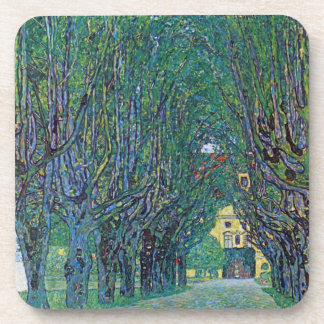 Avenue In Schloss Kammer Park by Gustav Klimt Coaster