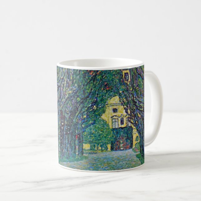 Avenue In Schloss Kammer Park by Gustav Klimt Coffee Mug (Front Right)
