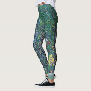 Avenue In Schloss Kammer Park by Gustav Klimt Leggings