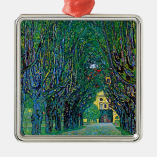 Avenue in Schloss Kammer Park by Gustav Klimt Metal Tree Decoration