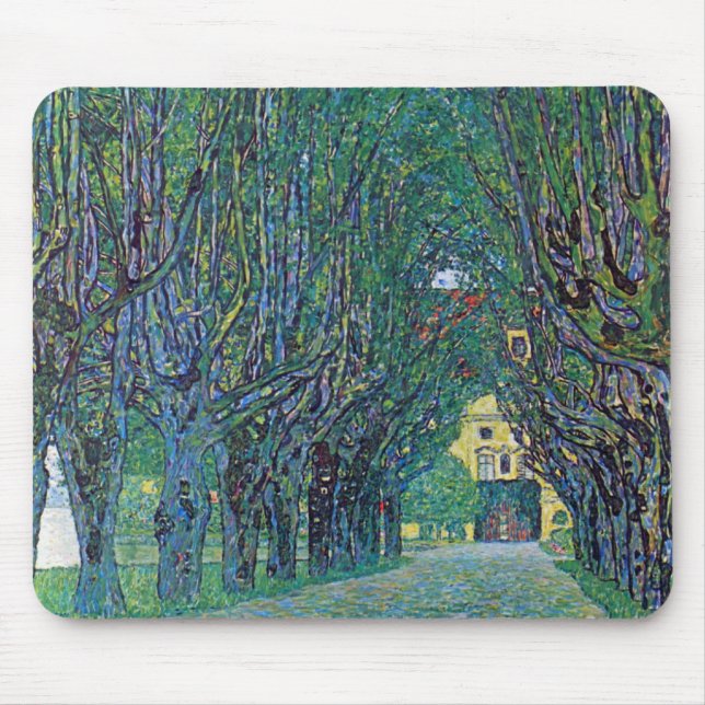 Avenue In Schloss Kammer Park by Gustav Klimt Mouse Mat (Front)