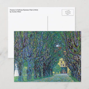 Avenue In Schloss Kammer Park by Gustav Klimt Postcard