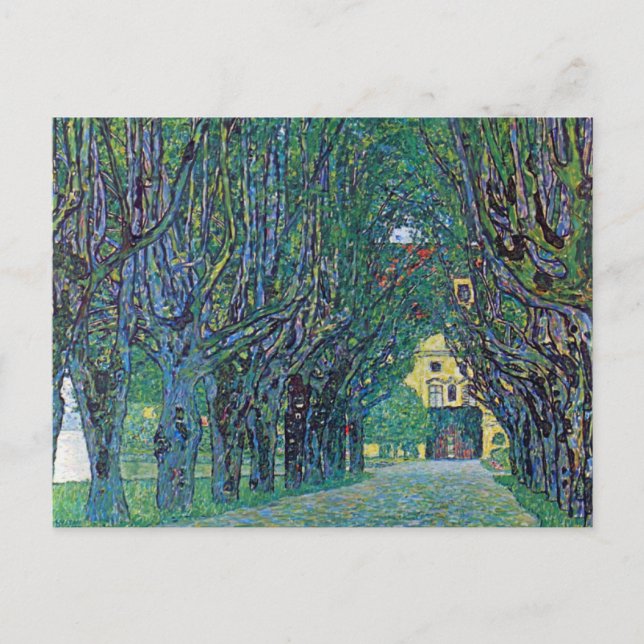 Avenue In Schloss Kammer Park by Gustav Klimt Postcard (Front)