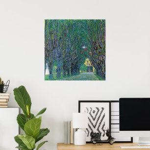 Avenue In Schloss Kammer Park by Gustav Klimt Poster