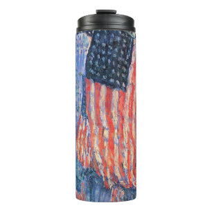Avenue in the Rain by Frederick Childe Hassam Thermal Tumbler