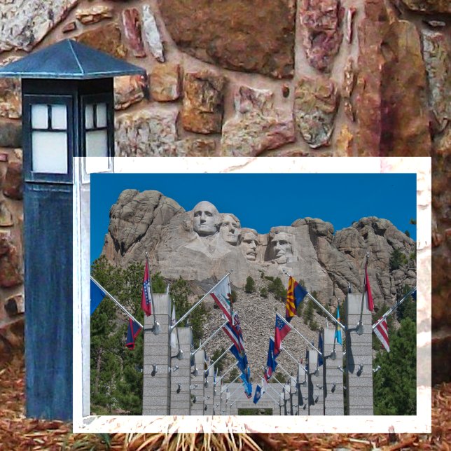 Avenue of Flags, Mount Rushmore National Memorial Postcard (Creator Uploaded)