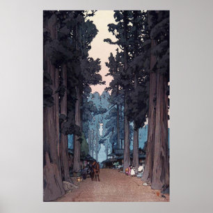 Avenue of Japanese Cedar Trees Repro. Art Poster