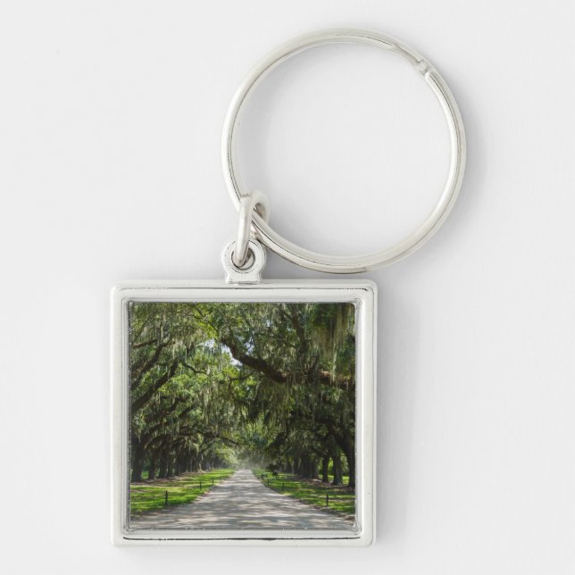 Avenue Of Oaks Key Ring (Front)