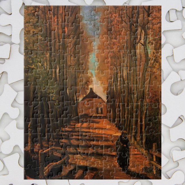 Avenue of Poplars in Autumn by Vincent van Gogh Jigsaw Puzzle (Creator Uploaded)
