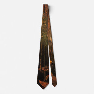 Avenue of Poplars in Autumn by Vincent van Gogh Tie