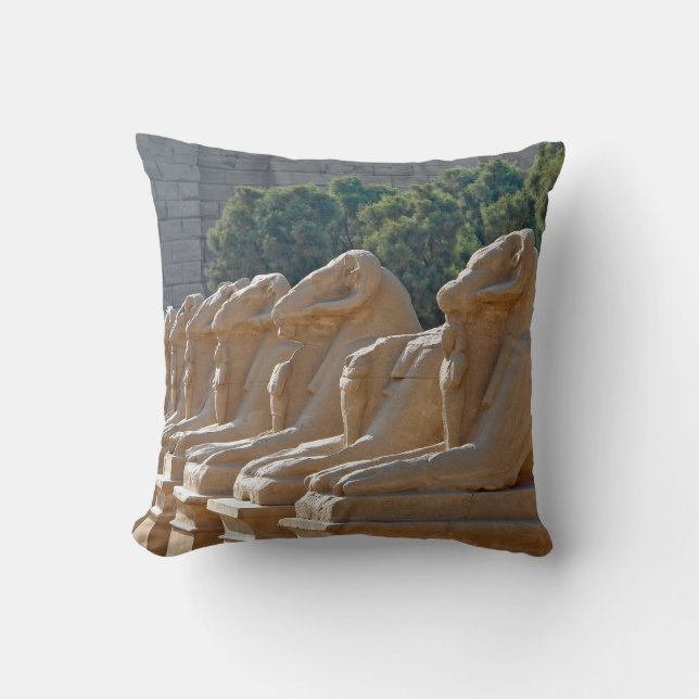 Avenue of Sphinxes in Karnak Temple - Egypt Cushion (Front)