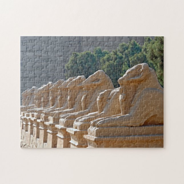 Avenue of Sphinxes in Karnak Temple - Egypt Jigsaw Puzzle (Horizontal)