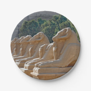 Avenue of Sphinxes in Karnak Temple - Egypt Paper Plate
