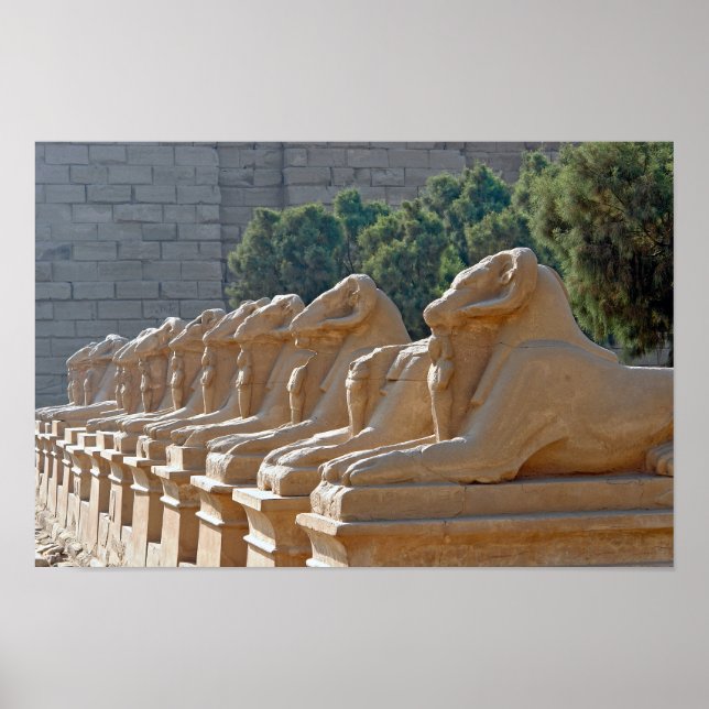 Avenue of Sphinxes in Karnak Temple - Egypt Poster (Front)