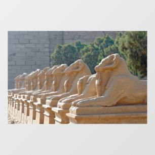 Avenue of Sphinxes in Karnak Temple - Egypt Window Cling