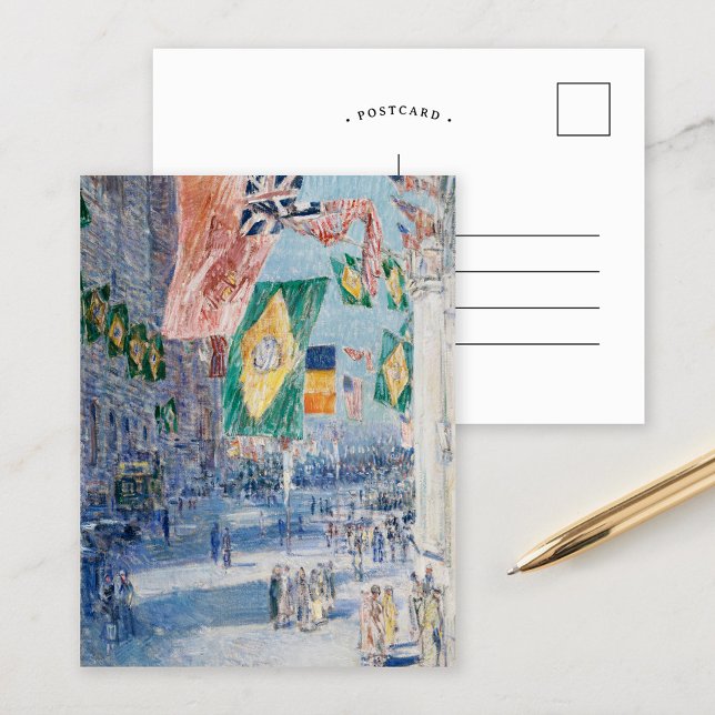 Avenue of the Allies | Childe Hassam Postcard (Creator Uploaded)