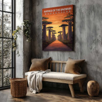 Avenue of the Baobabs Madagascar Canvas Wall Art