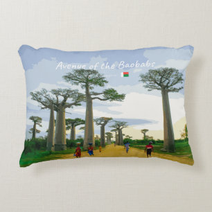 Avenue of the Baobabs, Madagascar - Landscape Decorative Cushion