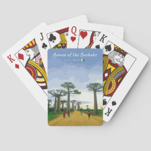 Avenue of the Baobabs, Madagascar - Landscape Playing Cards