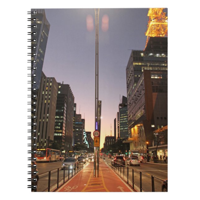 Avenue Paulista - São Paulo Notebook (Front)