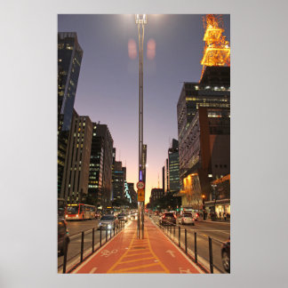 Avenue Paulista - São Paulo Poster