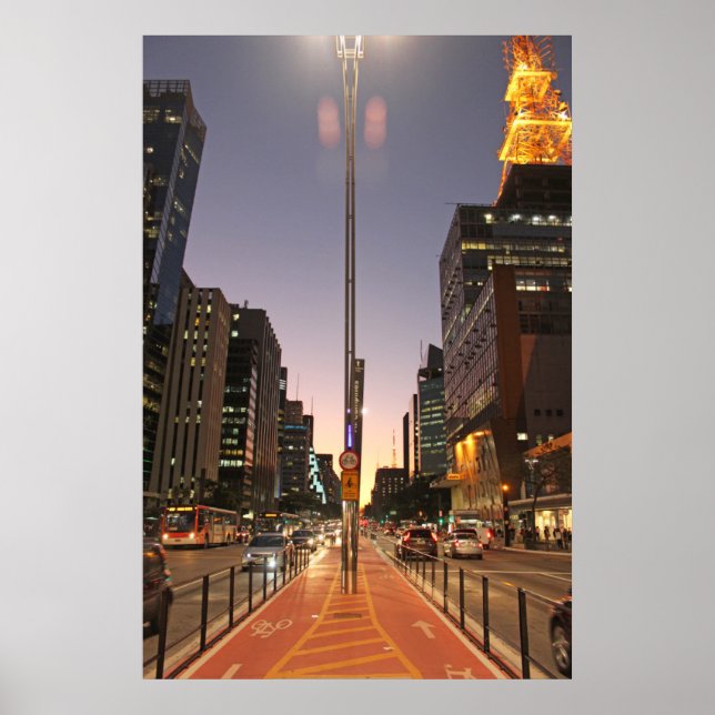 Avenue Paulista - São Paulo Poster (Front)