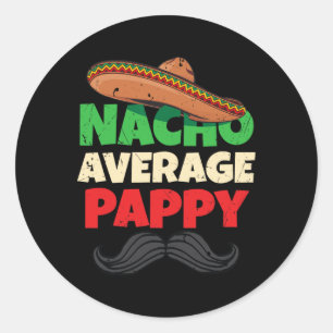Average Pappy Daddy Fathers Day Pa American Dad  Classic Round Sticker