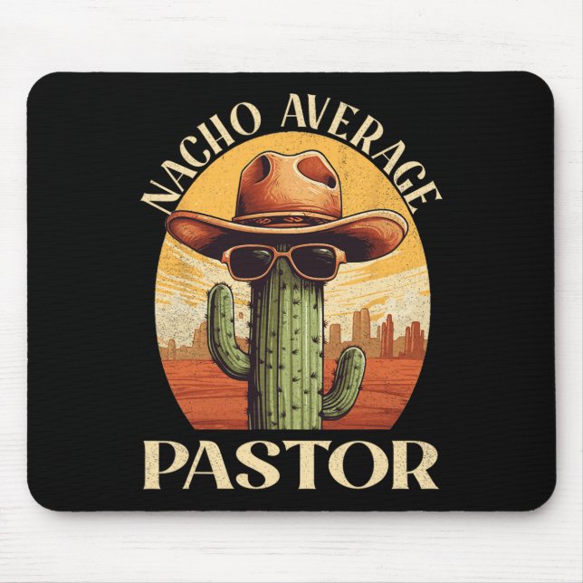 Average Pastor Cinco De Mayo Mexican Fathers Day  Mouse Mat (Front)