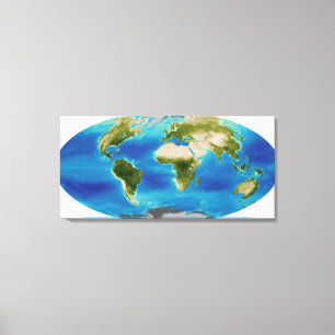 Average plant growth of the Earth Canvas Print