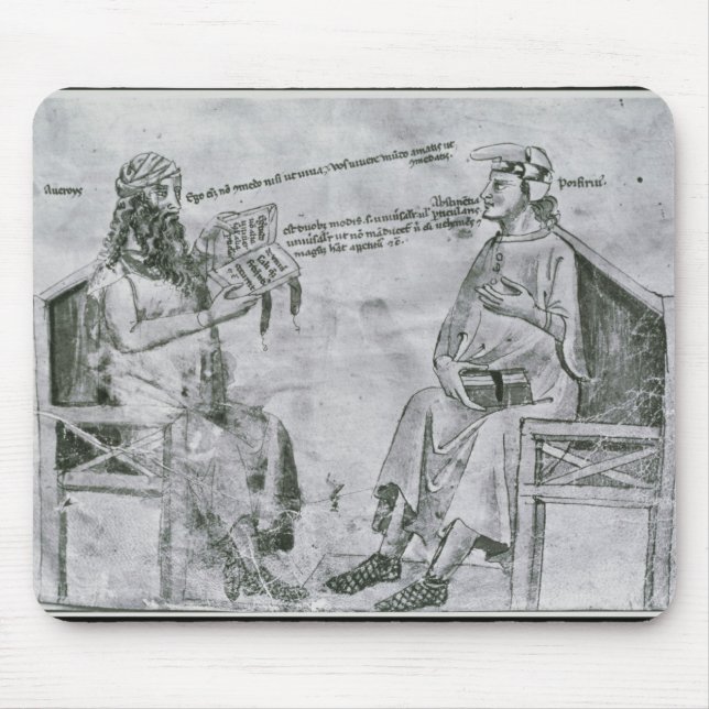 Averroes  in Conversation with Porphyry Mouse Mat (Front)