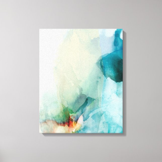 Aversion - Blue Watercolor Canvas Print (Front)