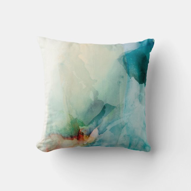 Aversion - Blue Watercolor Cushion (Front)
