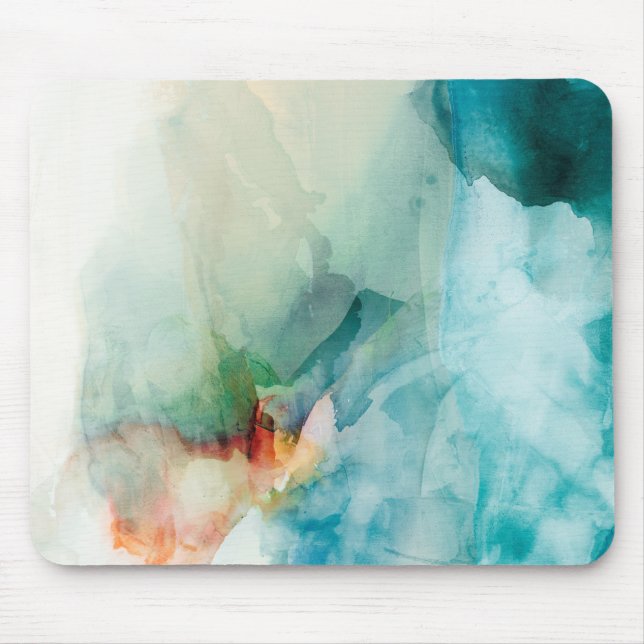 Aversion - Blue Watercolor Mouse Mat (Front)