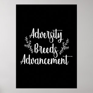 Aversity - Gym Hustle Success Motivational Poster